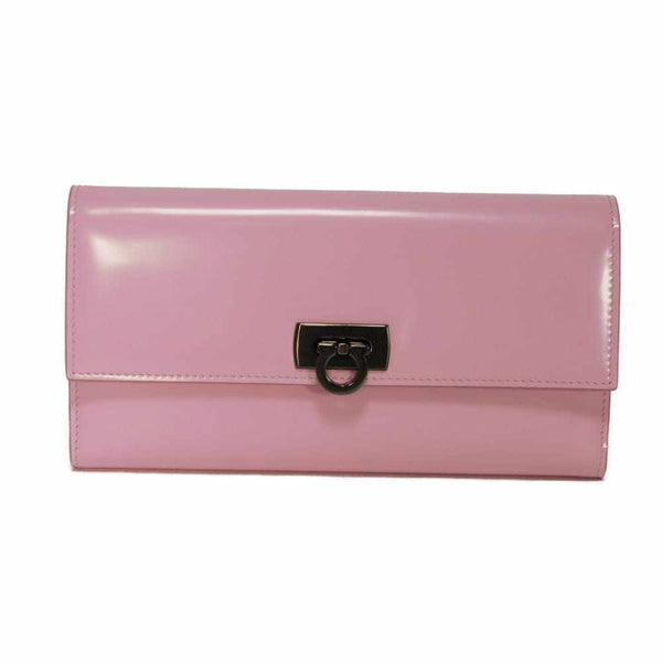 Salvatore Ferragamo Wanda Calf Leather Long Wallet
