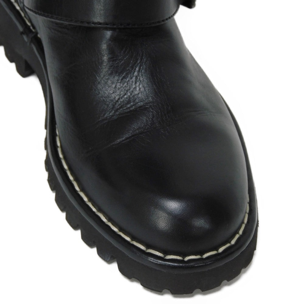 Chanel Matelasse Coco Mark Engineer Boots G28566