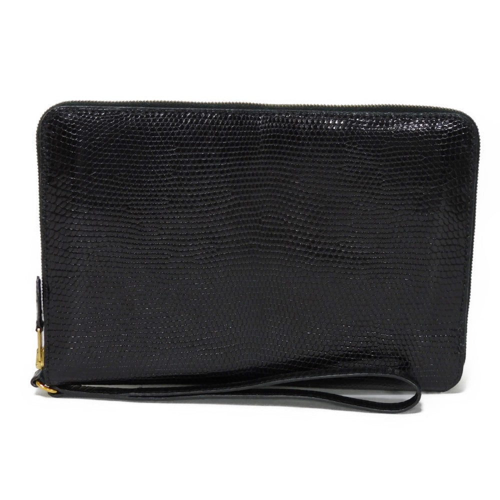 Hermes Lizard Charlie Long Wallet