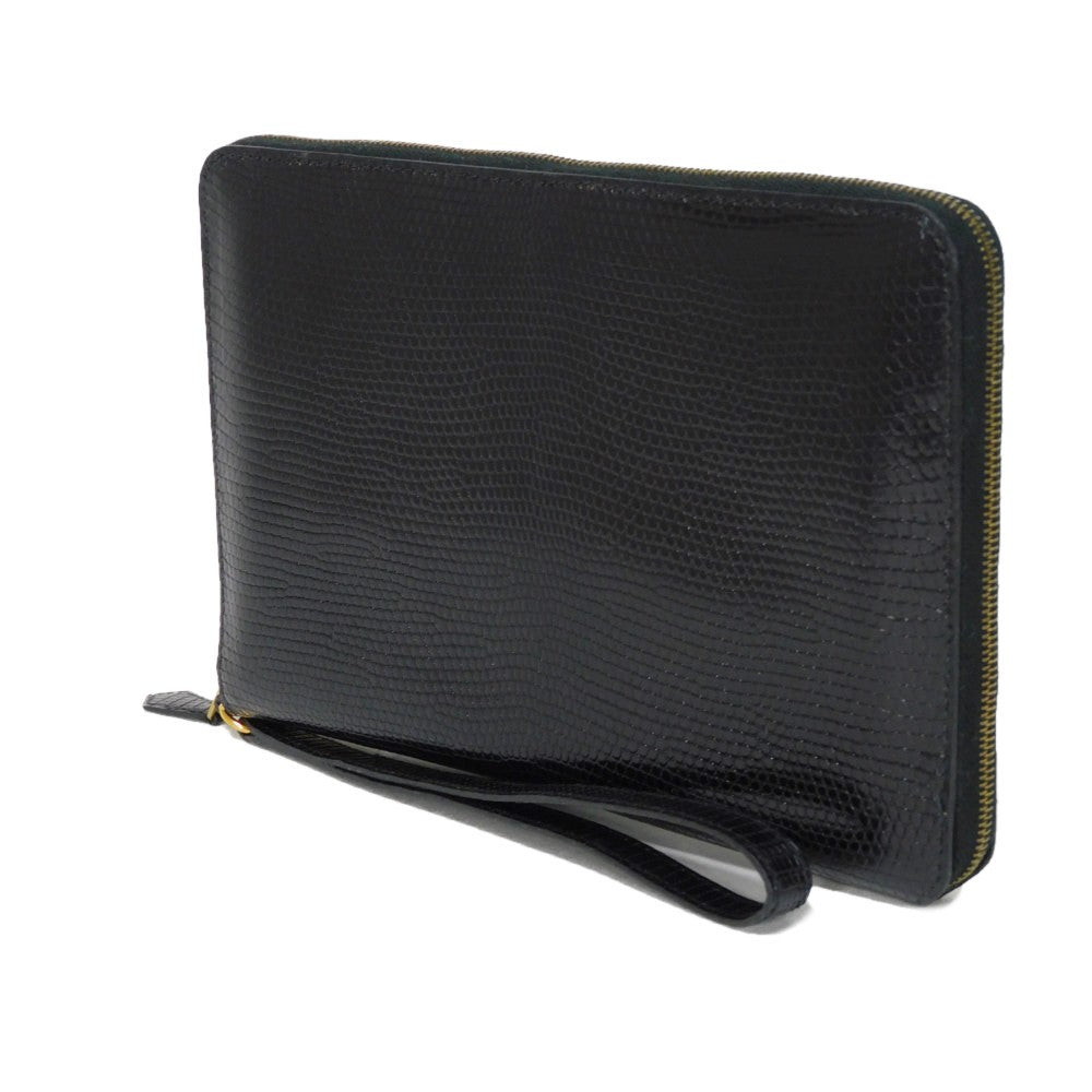 Hermes Lizard Charlie Long Wallet