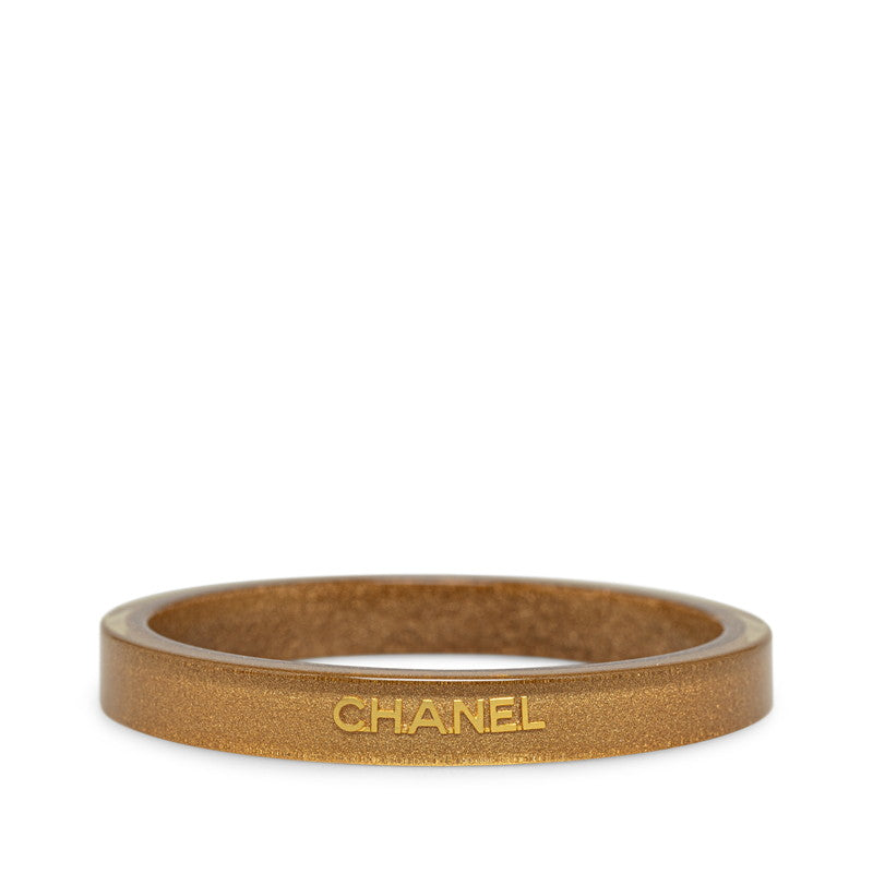 Chanel Resin Logo Narrow Bangle Bracelet Plastic Bracelet in Good condition
