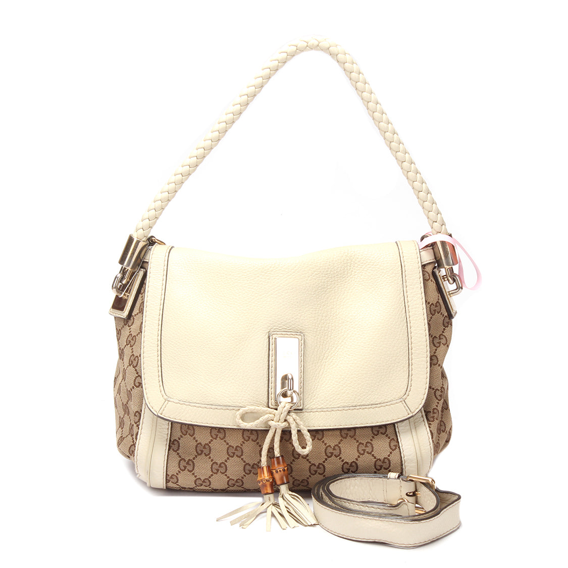 Gucci GG Canvas Bella Flap Shoulder Bag Canvas Shoulder Bag 282301 in Good condition
