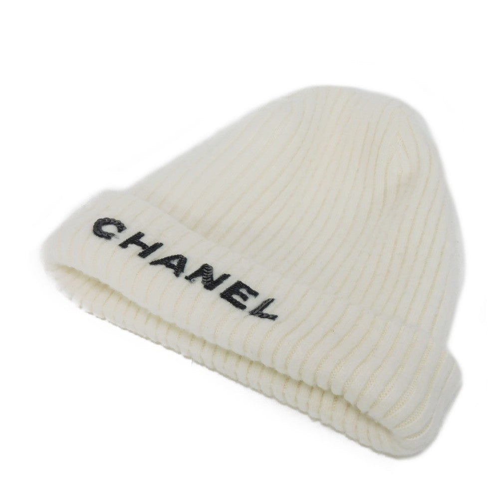 Chanel Logo Knit Cap Hat