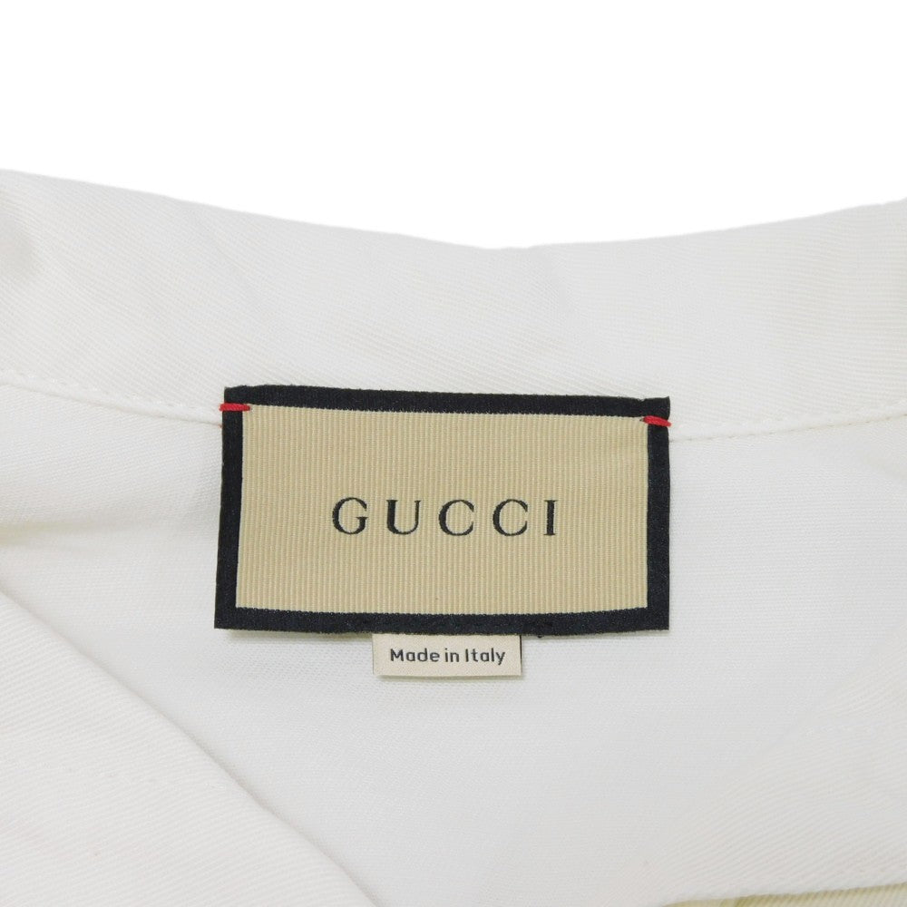 Gucci Cotton Stripe Trim Dress 691890