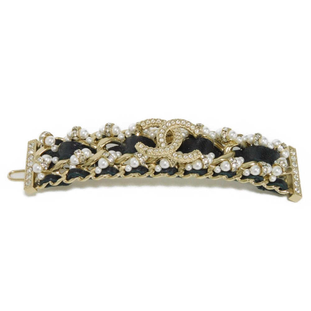 Chanel Crystal Coco Mark Hair Clip