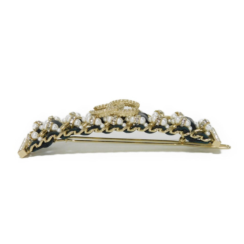 Chanel Crystal Coco Mark Hair Clip