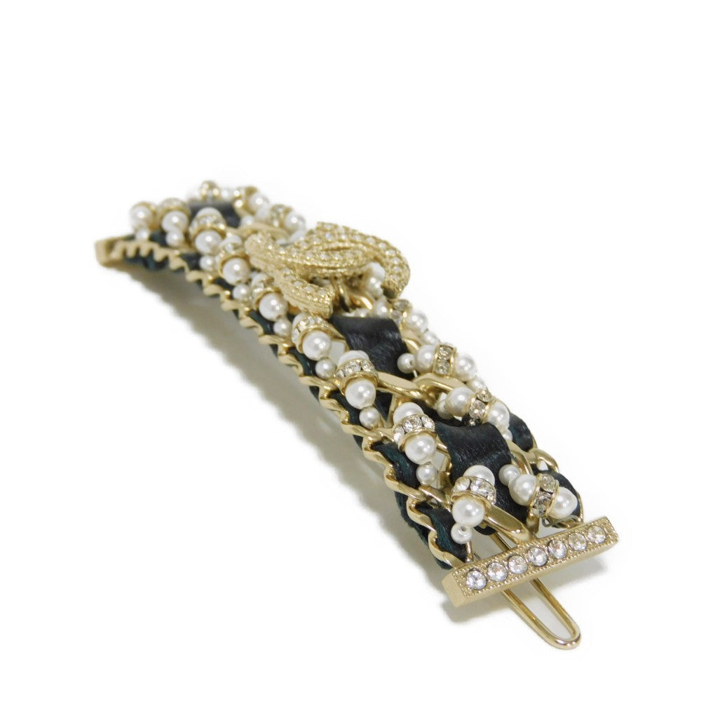 Chanel Crystal Coco Mark Hair Clip