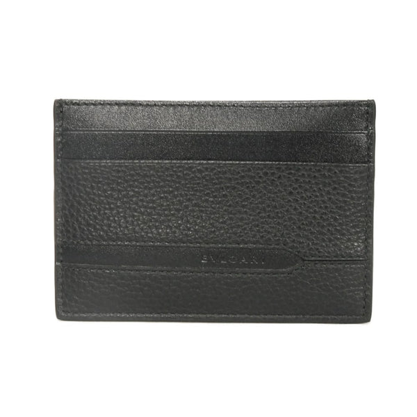 BVLGARI Octo Grain Calf Leather Card Holder