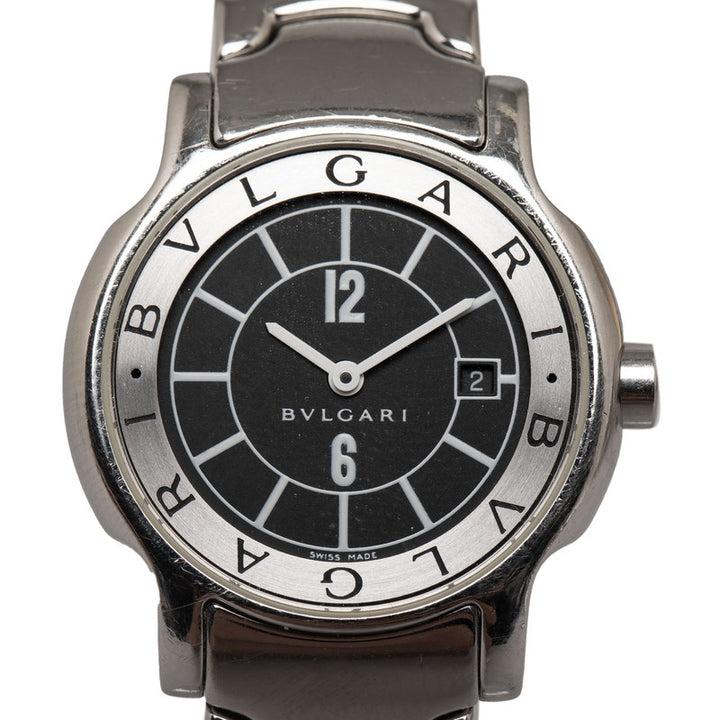 Bvlgari Solo Tempo Quartz Watch ST29S Stainless Steel