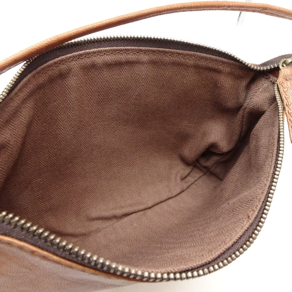 Genten Leather Multi Pouch Mini Brown