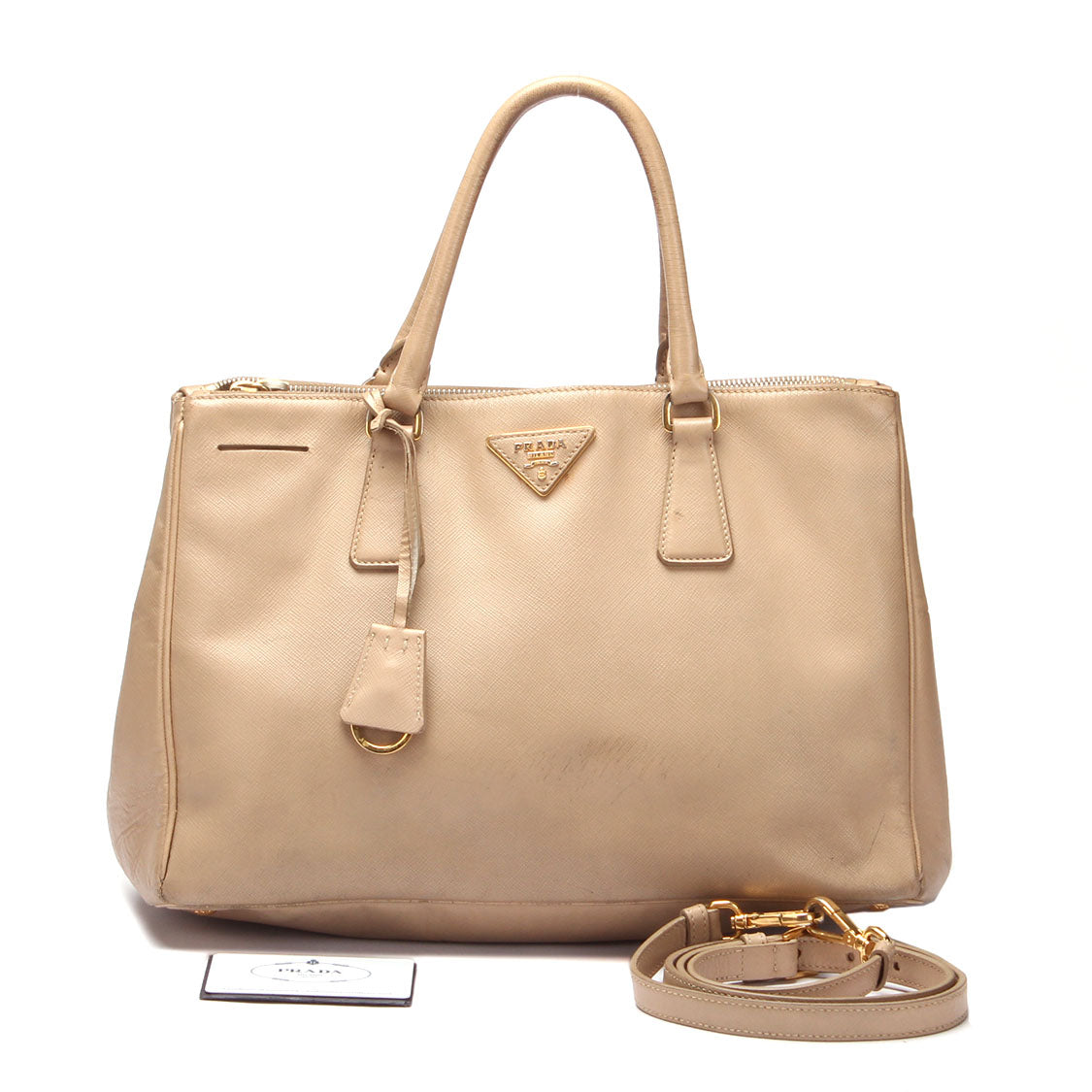 Saffiano Lux Large Double-Zip Tote