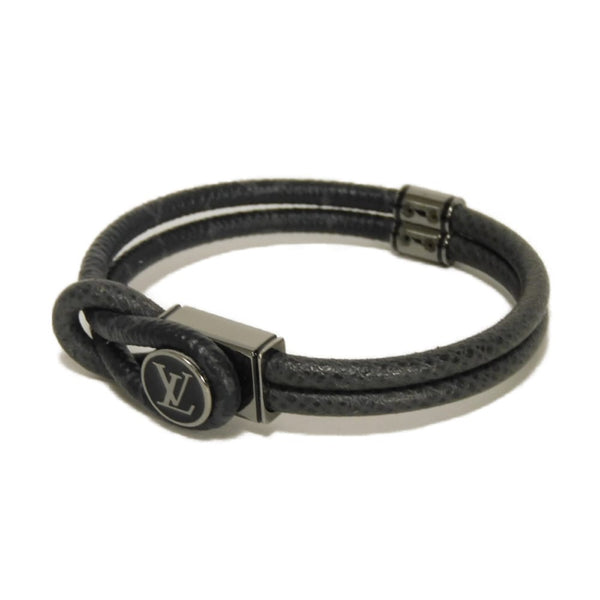 Louis Vuitton Bracelets Loop It Taiga Leather Monogram Eclipse Bracelet