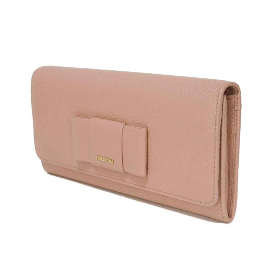 Miu Miu Madras Fiocco Long Flap Wallet