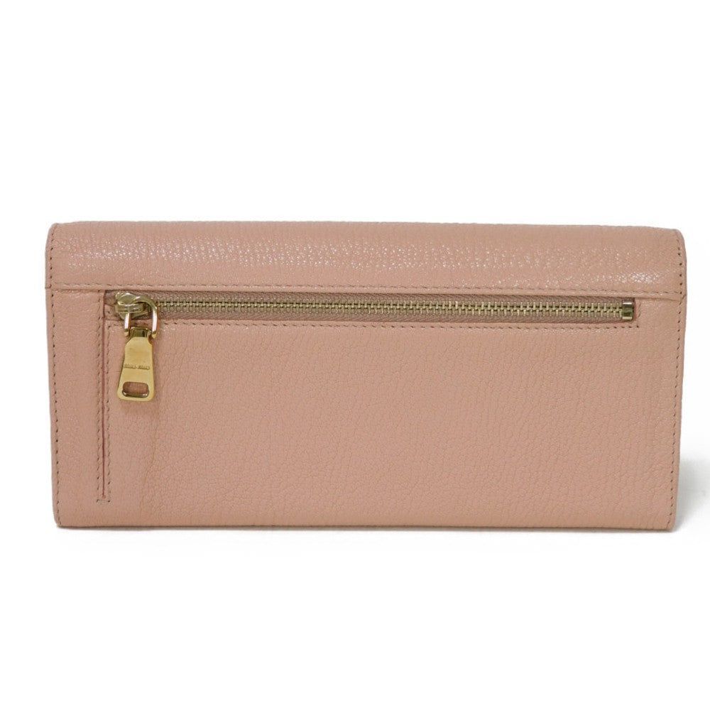 Miu Miu Madras Fiocco Long Flap Wallet