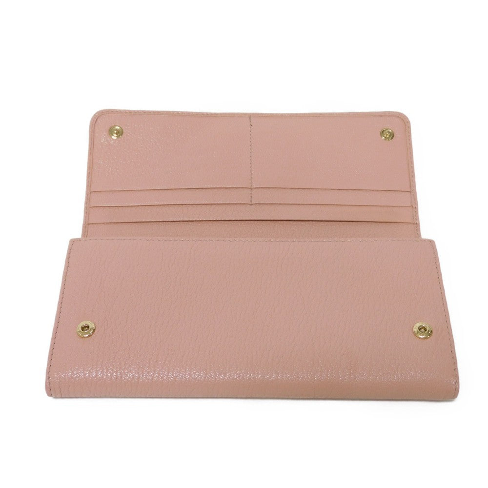 Miu Miu Madras Fiocco Long Flap Wallet