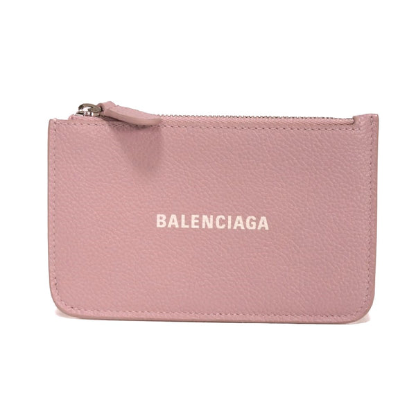 Balenciaga Cash Grain Calfskin Coin Card Holder