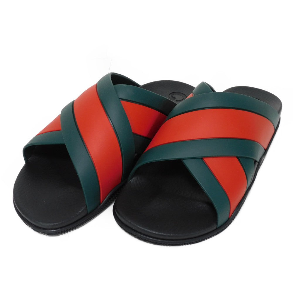 Gucci Web Stripe Slide Sandals