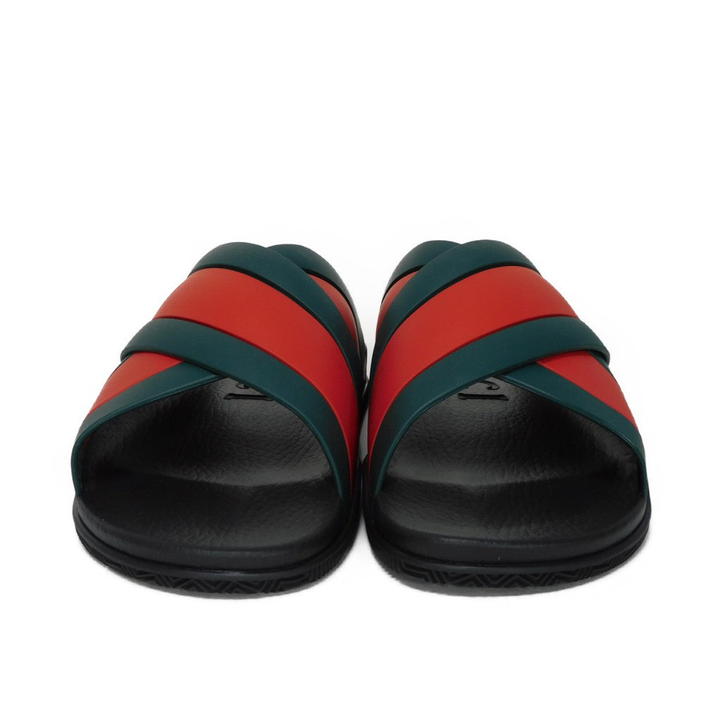 Gucci Web Stripe Slide Sandals