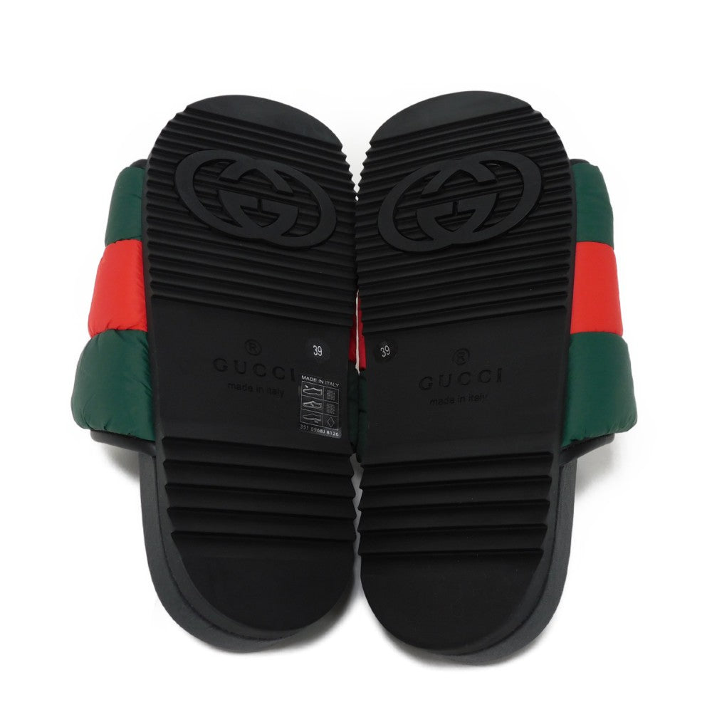 Gucci Padded Web Slide Sandals