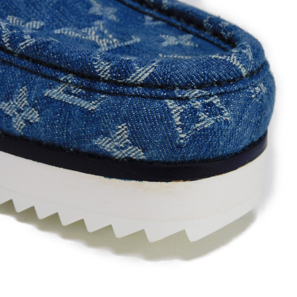 Louis Vuitton Sneakers Monogram Denim Suede Rubber