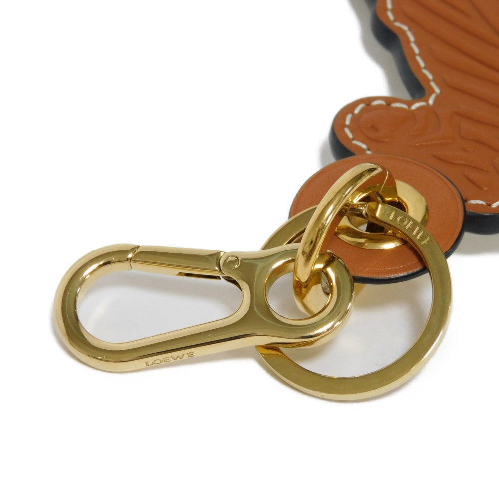 Loewe Zebra Leather Keychain Charm