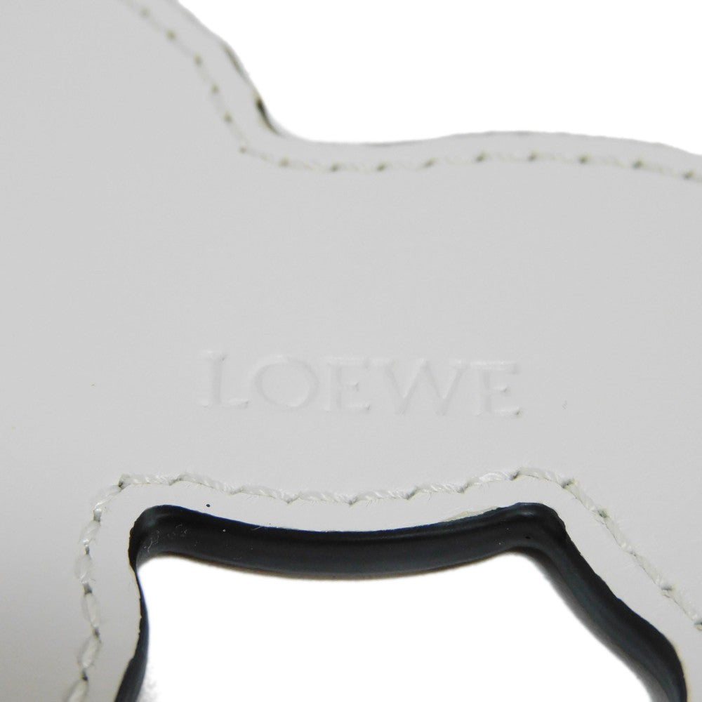 Loewe Zebra Leather Keychain Charm