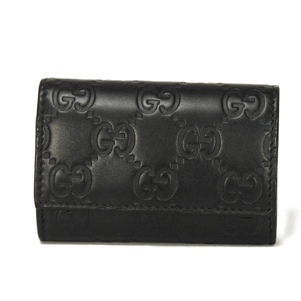 Gucci Gucci Signature Calf Leather Key Case