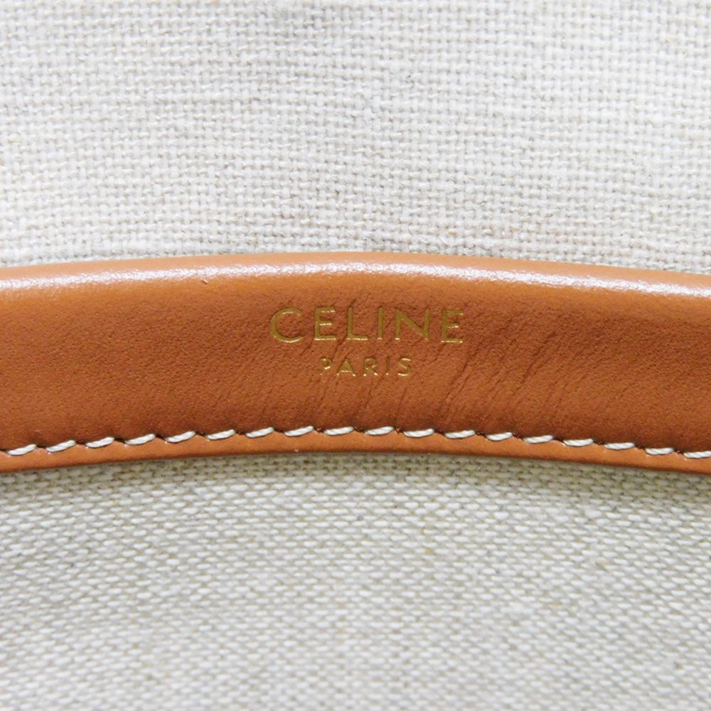 Celine Small Cabas Tote Textile Calfskin