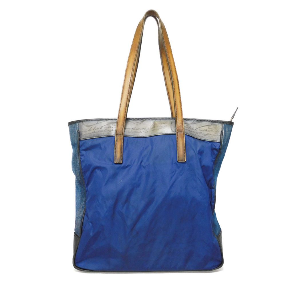 Berluti Vertical Tote Bag Nylon Cotton Leather