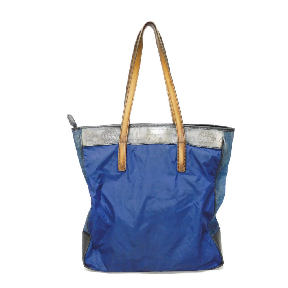 Berluti Vertical Tote Bag Nylon Cotton Leather