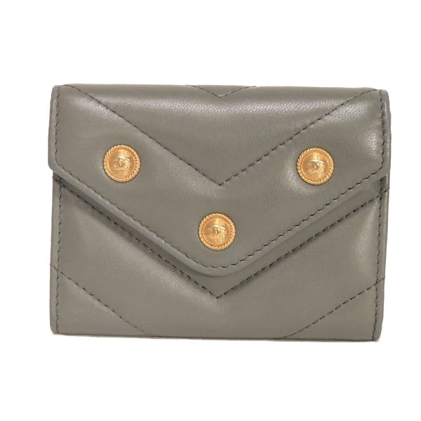 Chanel Chevron Nappa Bifold Wallet