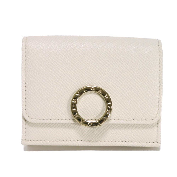 Bvlgari BB Logo Clip Compact Wallet tri fold wallet
