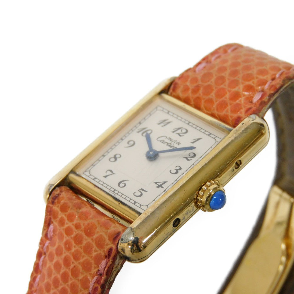 Cartier Must Tank Vermeil Quartz Watch