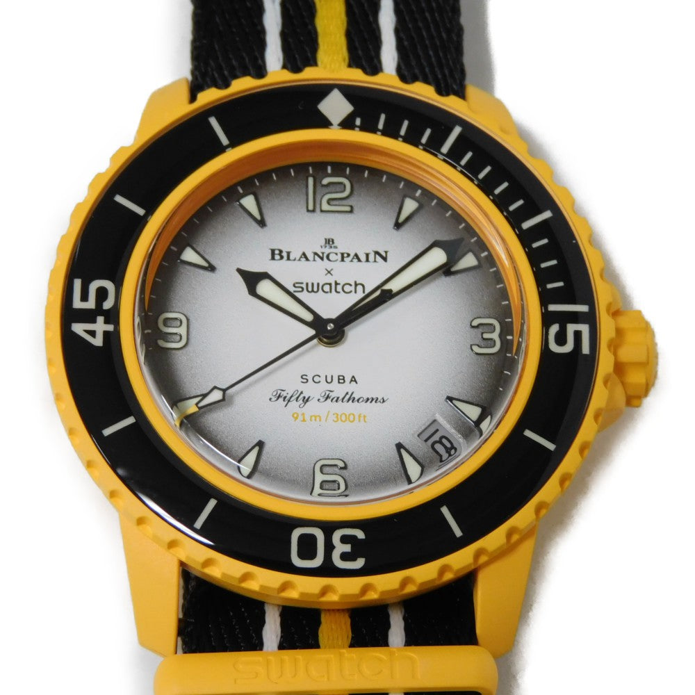 Swatch x Blancpain Fifty Fathoms Pacific Ocean Watch SO35P100