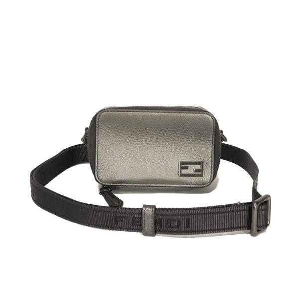 Fendi Baguette Logo Cuoio Roma Calf Leather Camera Bag