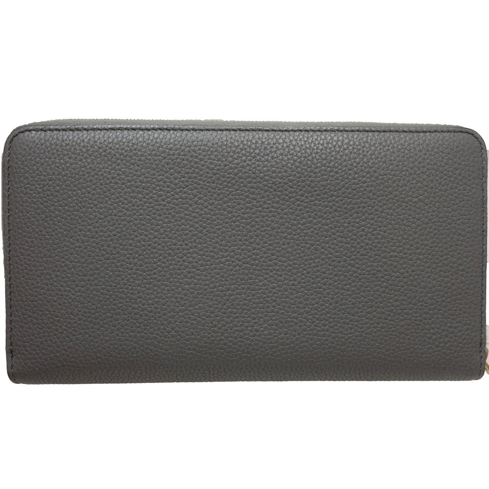 Celine Large Zip Wallet Grain Calf Leather