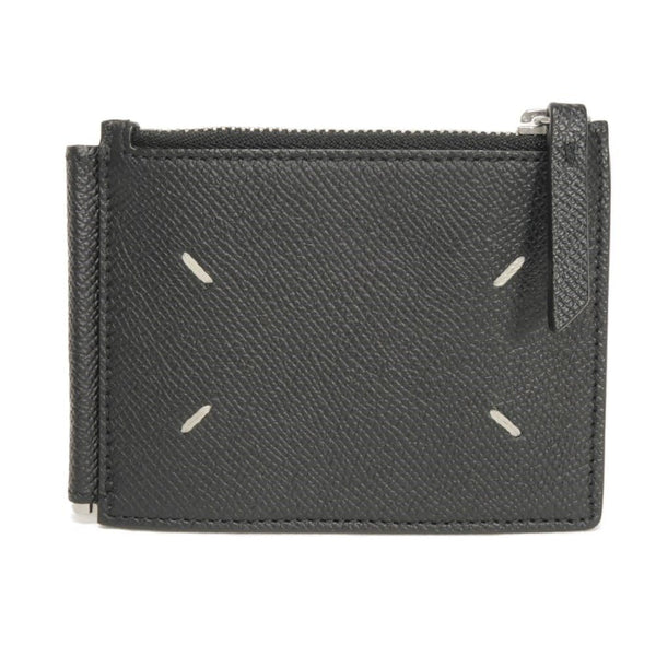 Maison Margiela Money Clip Wallet Grain Calf Leather Bifold Wallet