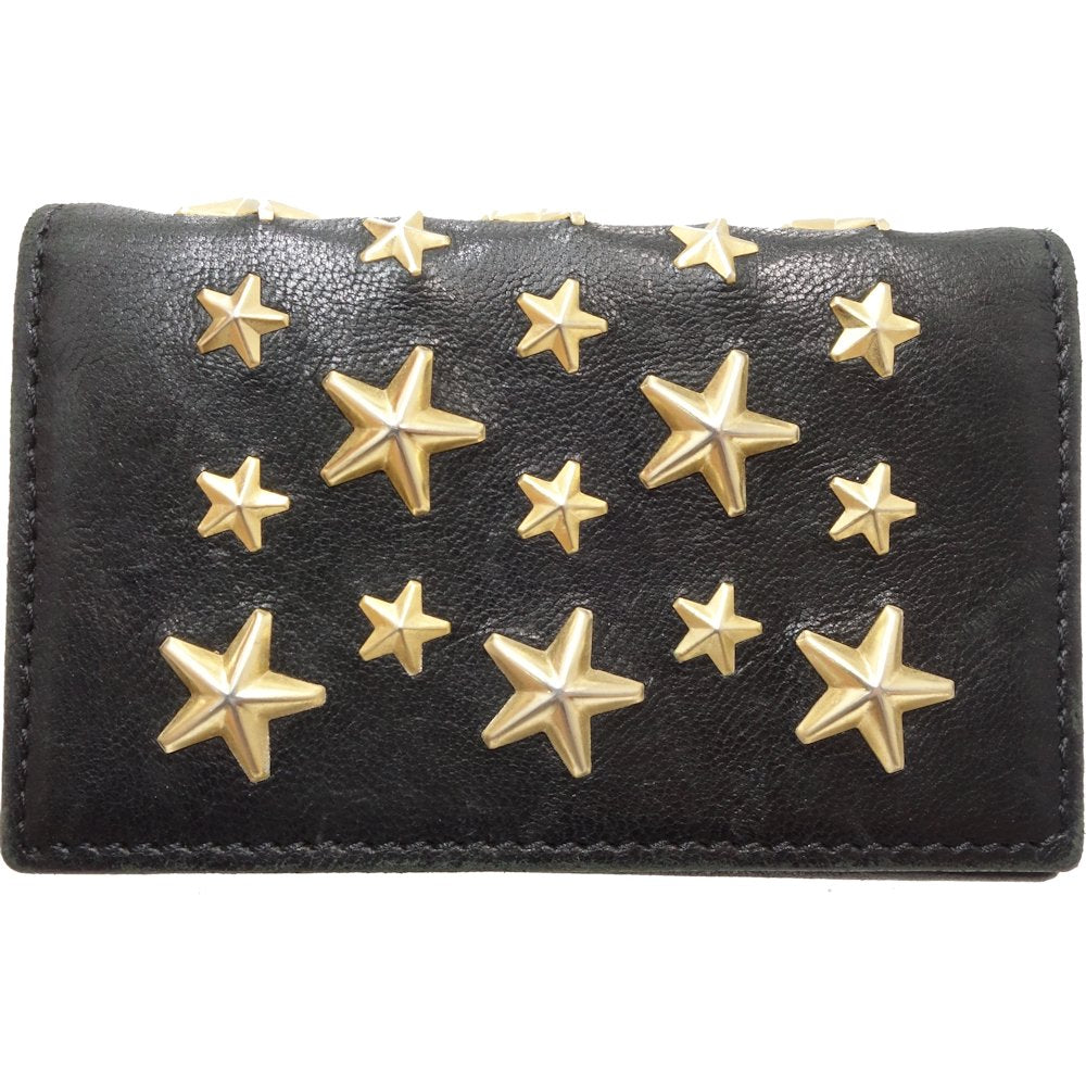 Jimmy Choo Star Studs Leather Card Case