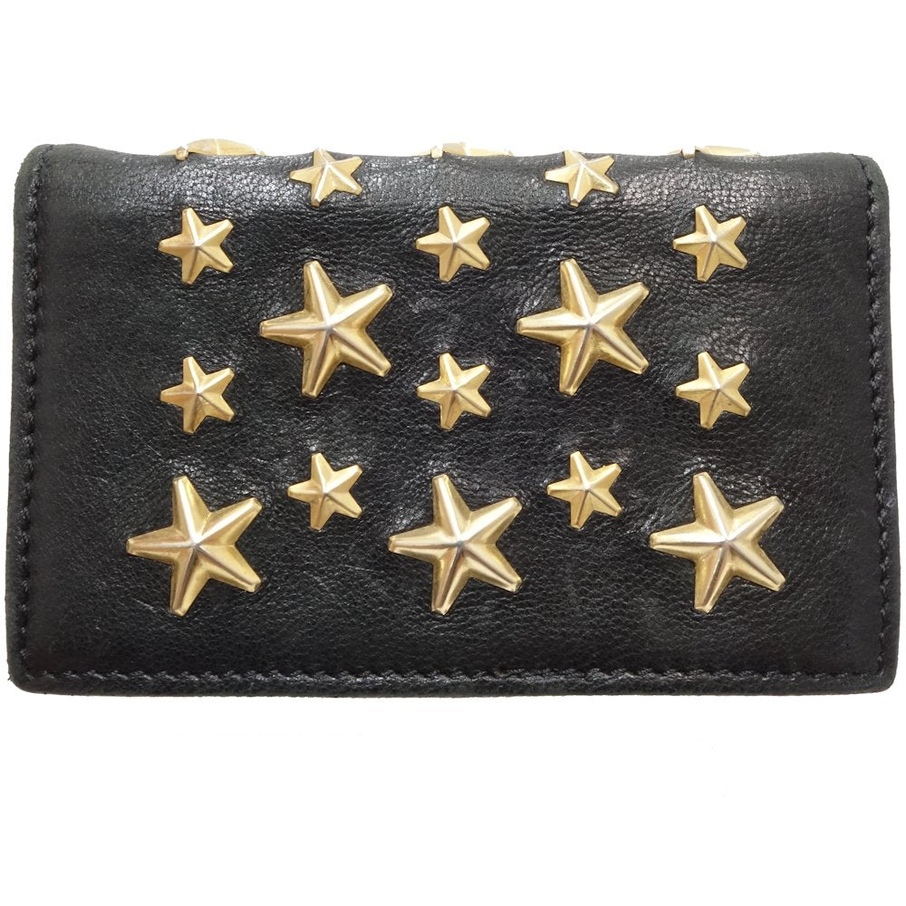 Jimmy Choo Star Studs Leather Card Case