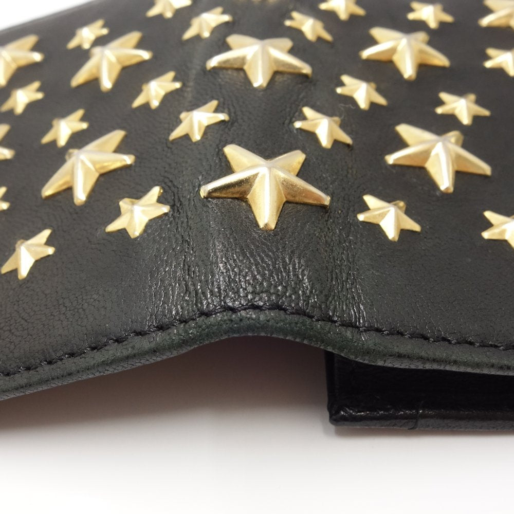 Jimmy Choo Star Studs Leather Card Case