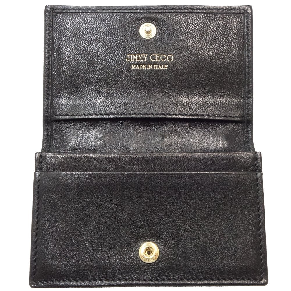 Jimmy Choo Star Studs Leather Card Case