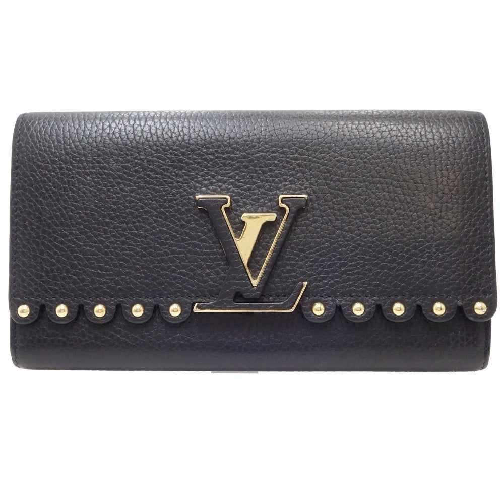 Louis Vuitton Capucines Long Wallet Black