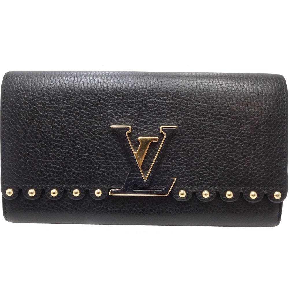 Louis Vuitton Capucines Long Wallet Black