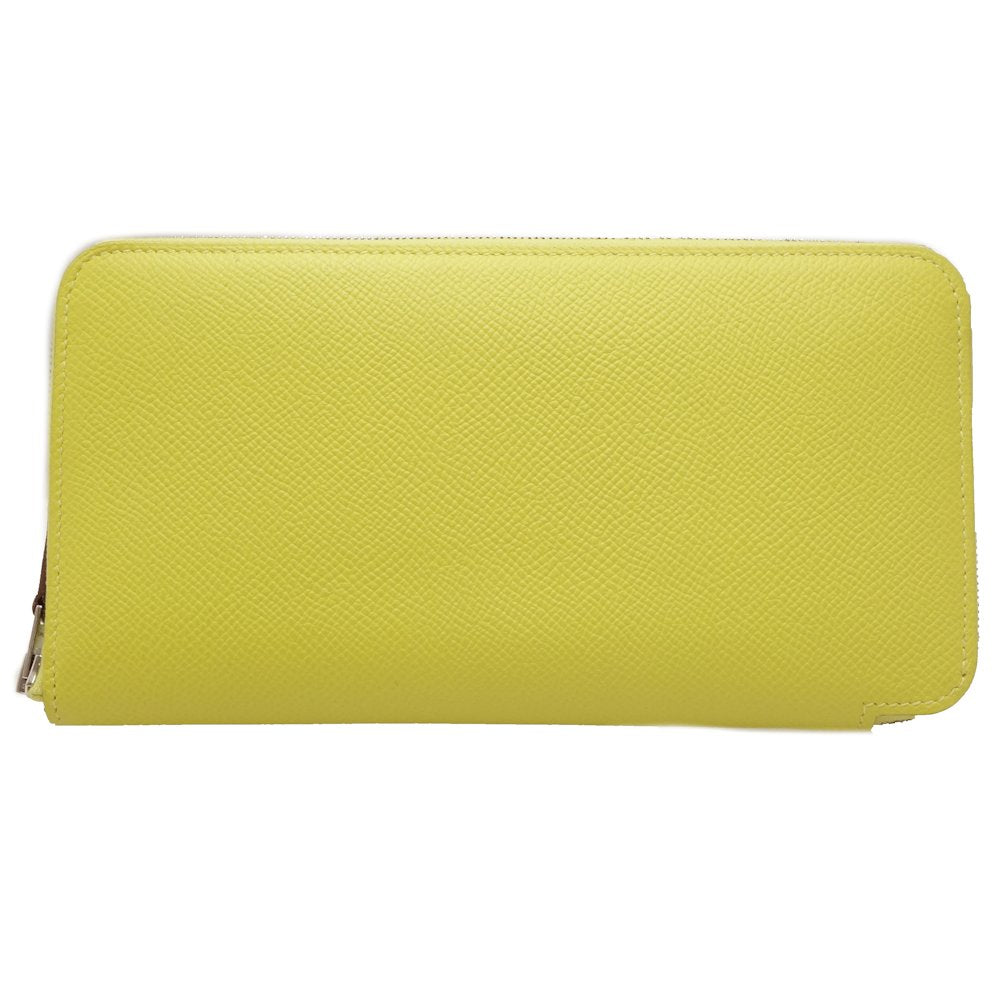 Hermes Azap Silk'in Long Wallet Yellow