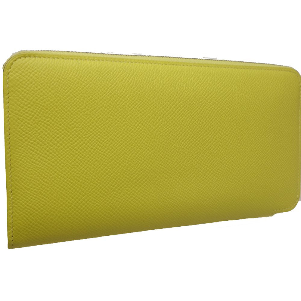 Hermes Azap Silk'in Long Wallet Yellow