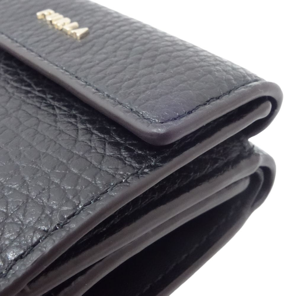 Furla Leather Babylon S Bifold Wallet Black