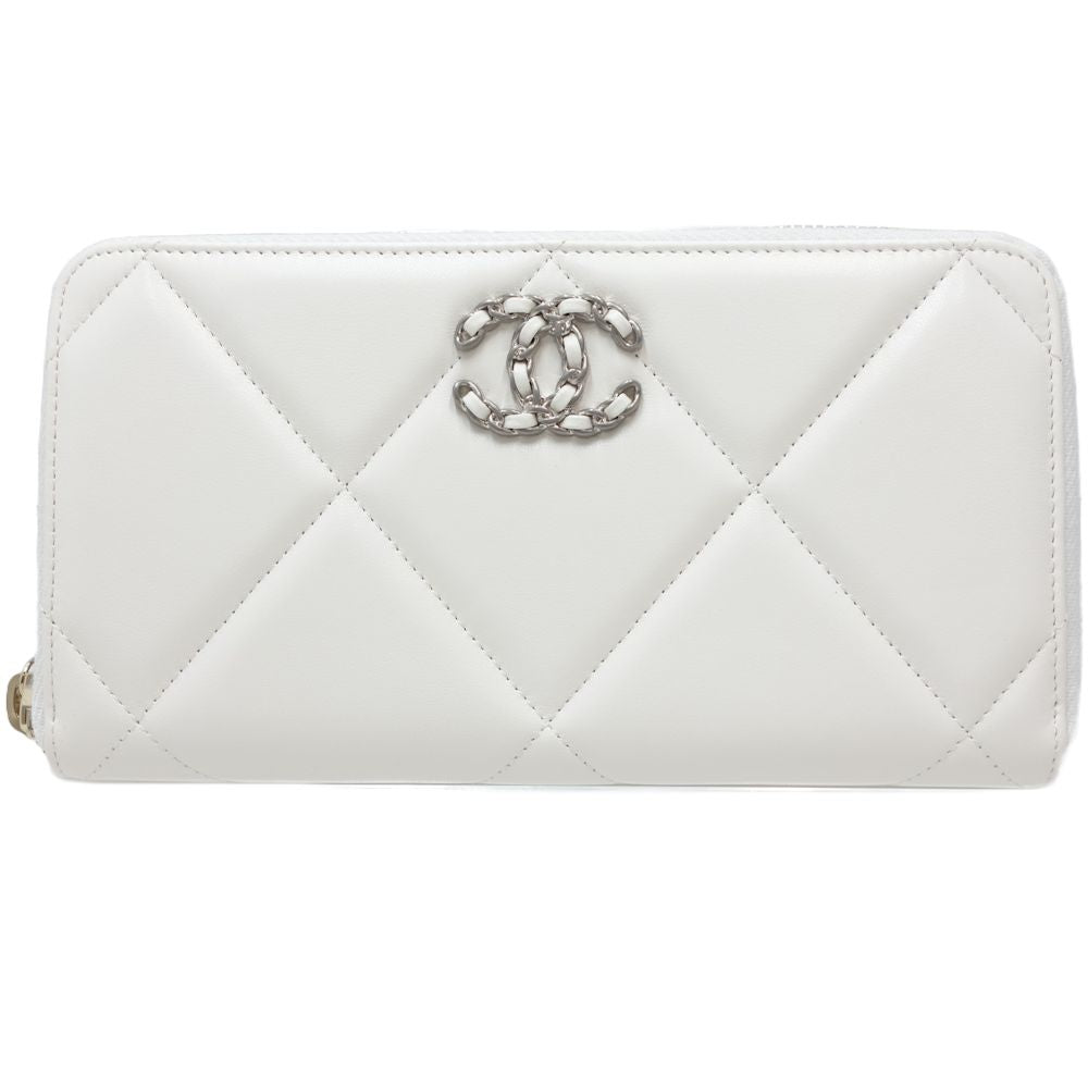 Chanel Leather Matelasse CC Mark Long Wallet