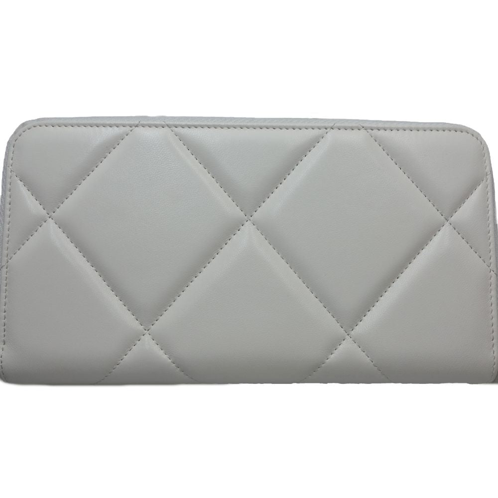 Chanel Leather Matelasse CC Mark Long Wallet