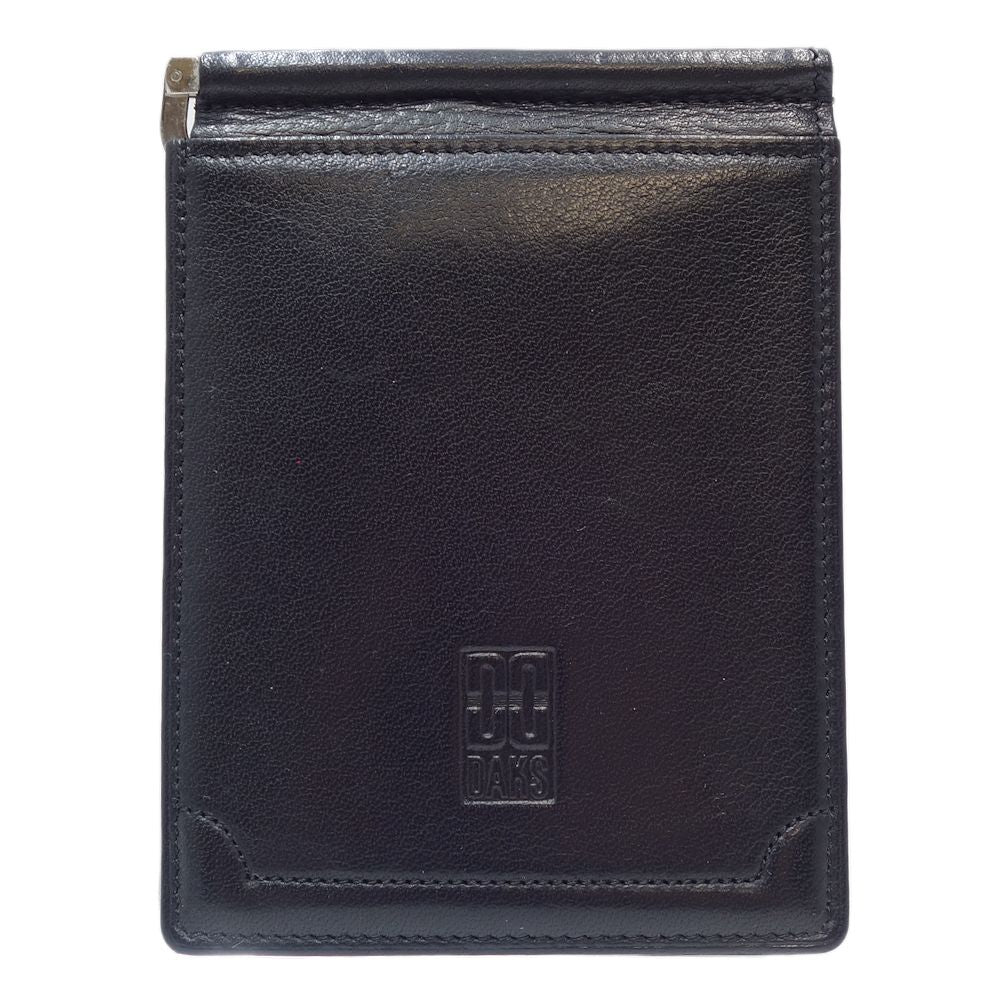 DAKS Leather Money Clip Black 083420