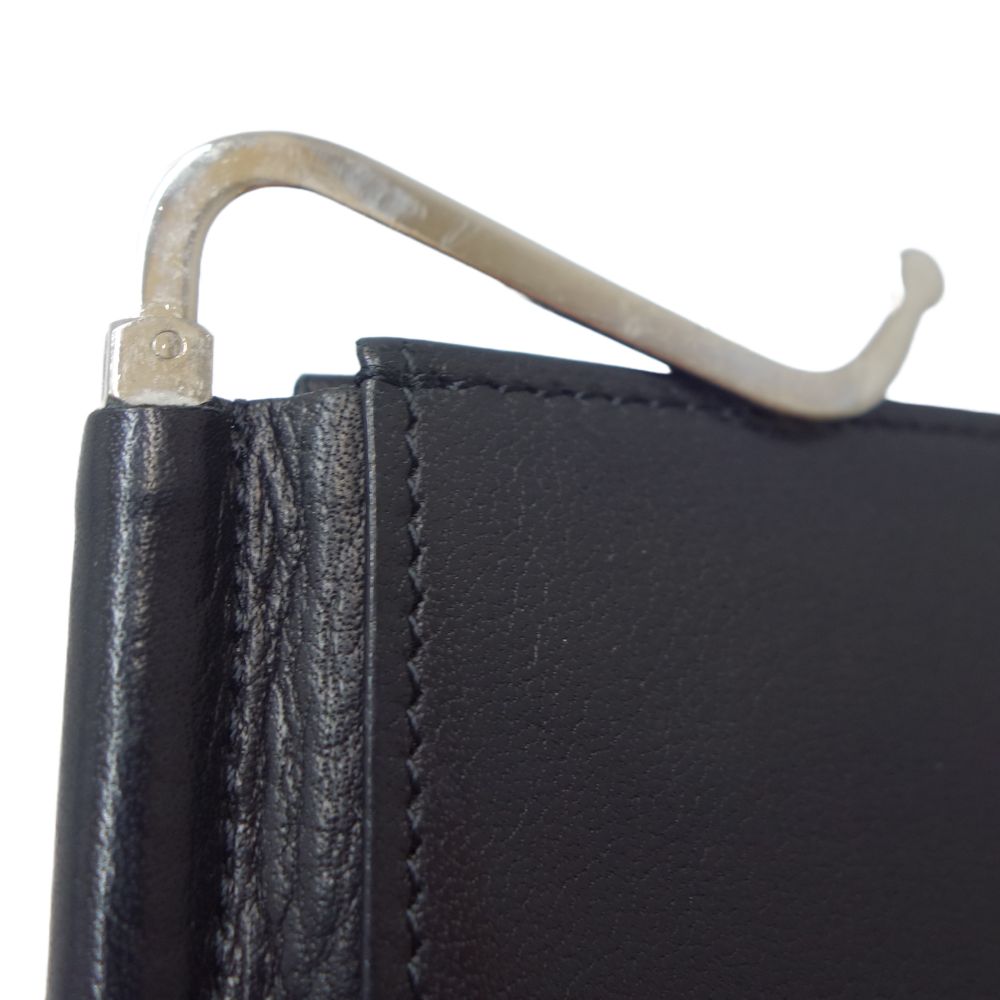 DAKS Leather Money Clip Black 083420